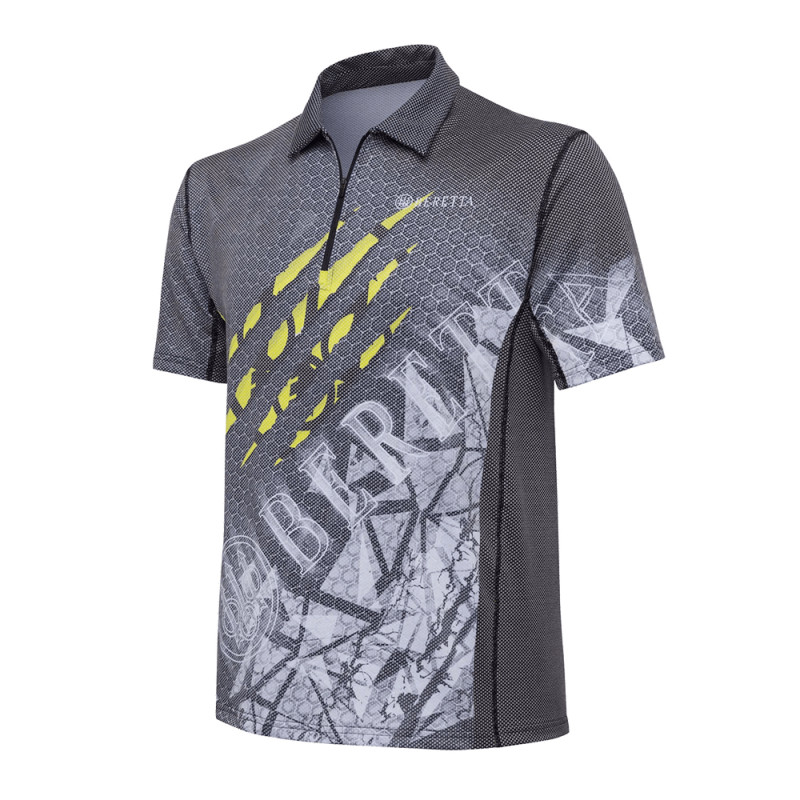 POLO BERETTA RUSH SCRATCH NOIR ET JAUNE