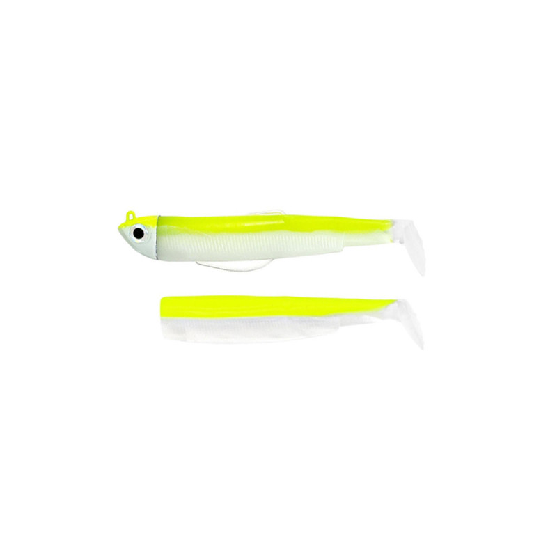 LEURRE FIIISH COMBO BLACK MINNOW 120 + TETE PLOMBEE SHORE