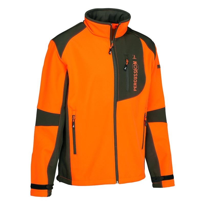 BLOUSON PERCUSSION SOFTSHELL FLUO