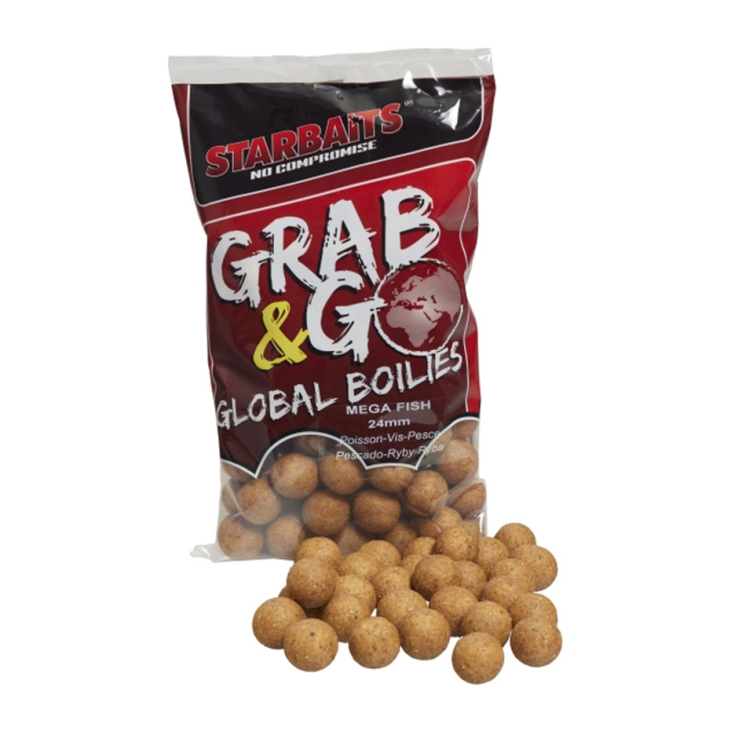 BOUILLETTE STARBAITS GRAB & GO GLOBAL BOILIES 1KG