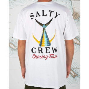 T-SHIRT SALTY CREW TAILED WHITE