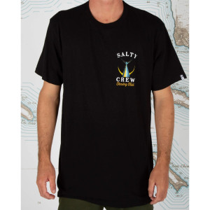 T-SHIRT SALTY CREW TAILED BLACK