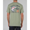 T-SHIRT SALTY CREW FLY TRAP DUSTY SAGE