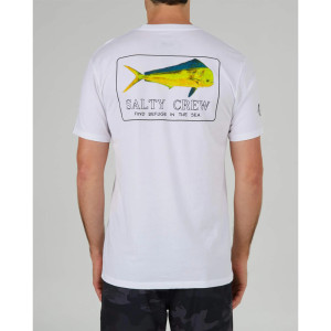 T-SHIRT SALTY CREW GOLDEN MAHI WHITE