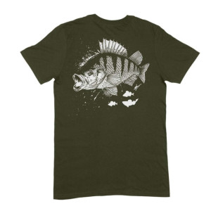 TEE SHIRT YUKI PERCH FEVER OLIVE