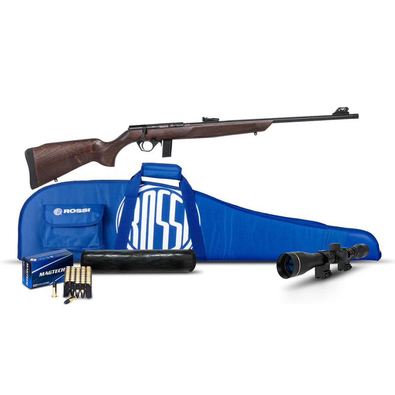 PACK CARABINE ROSSI 8122 BOLT ACTION BOIS 22LR