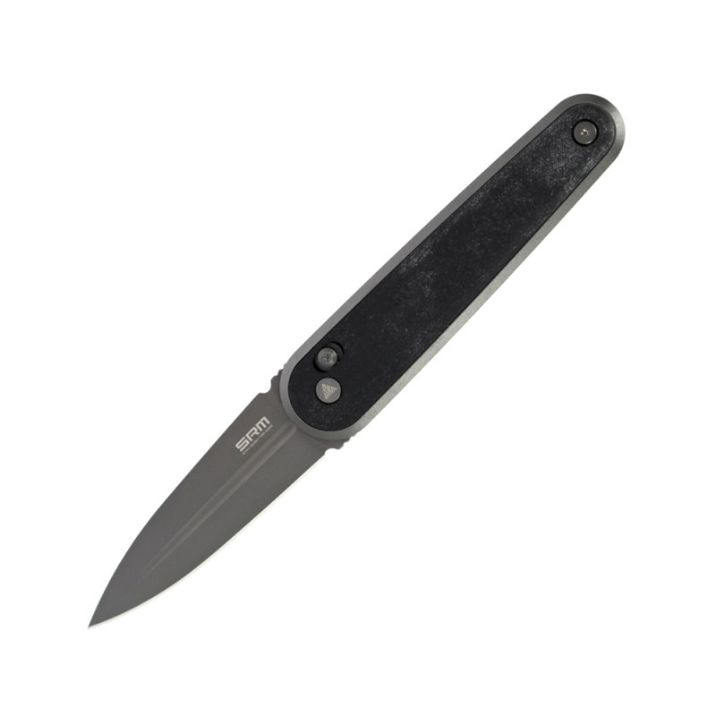 COUTEAU SRM SPEAR POINT MANCHE MICARTA NOIR