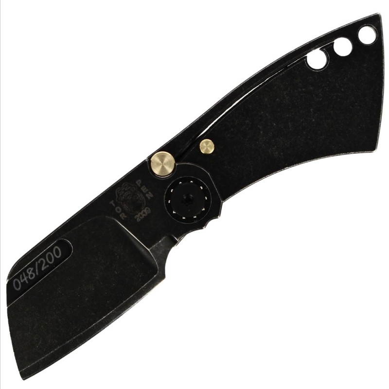 COUTEAU MAX KNIVES X TORPEN µSEPIA BLACK SERIE