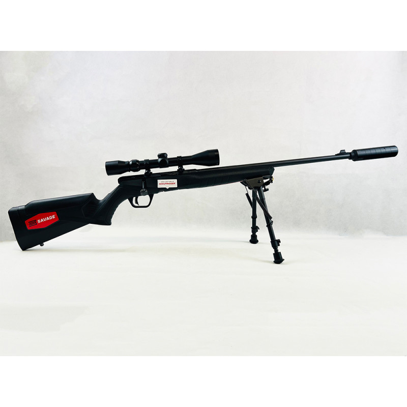 PACK CARABINE SAVAGE B22 F + LUNETTE + BIPIED + MODÉRATEUR