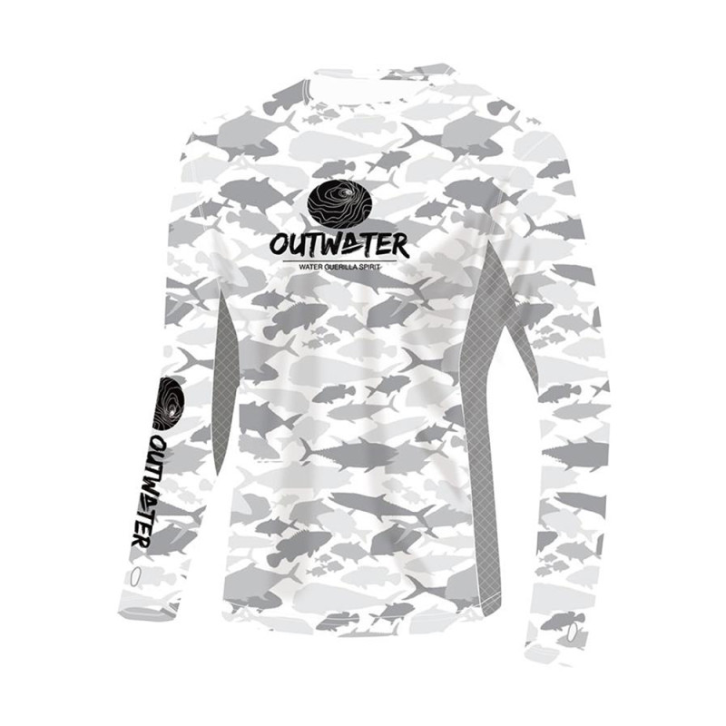 T-SHIRT OUTWATER SPREKS FISH CAMO