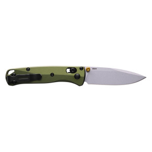 COUTEAU BENCHMADE MINI BUGOUT MANCHE ALU VERT