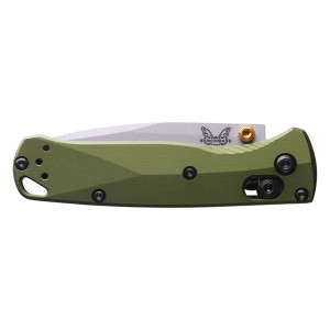 COUTEAU BENCHMADE MINI BUGOUT MANCHE ALU VERT