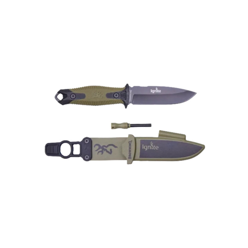 COUTEAU BROWNING IGNITE FIXE VERT