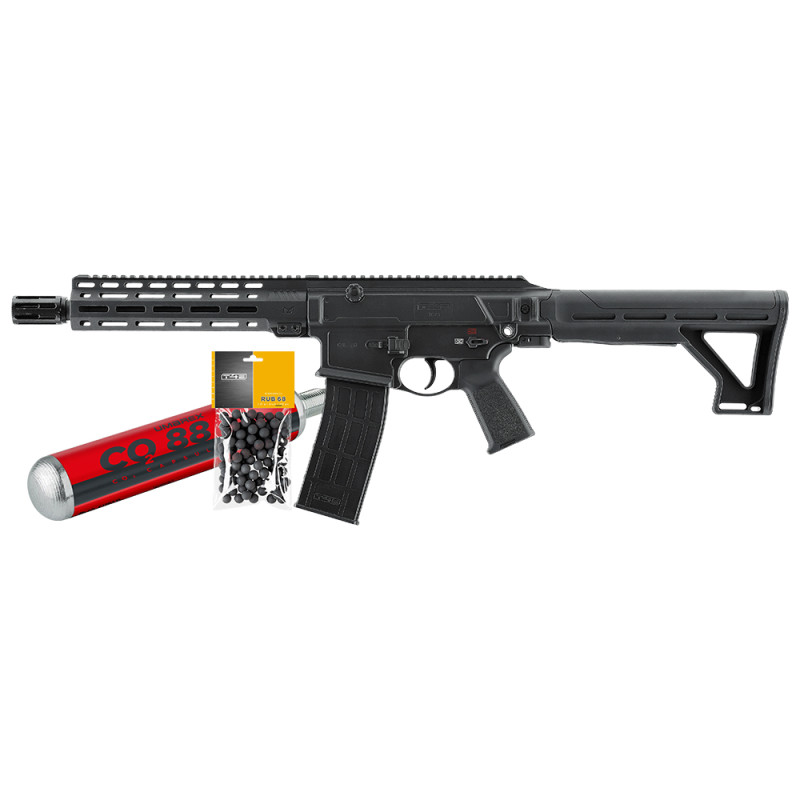 PACK PRÊT A TIRER UMAREX T4E TC68 CALIBRE 68 FULL AUTO 16 JOULES 2.4063