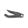 COUTEAU BAROUDEUR LAGUIOLE LAME NOIRE MANCHE CUIR NOIR