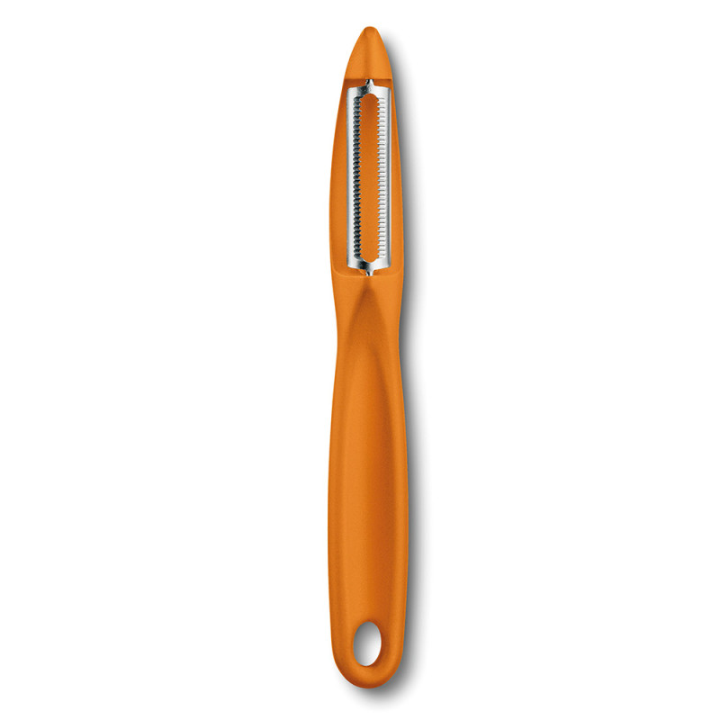 Eplucheur Victorinox deux fentes, lames à dents - manche vert Eplucheur Victorinox deux fentes, lames à dents - manche vert