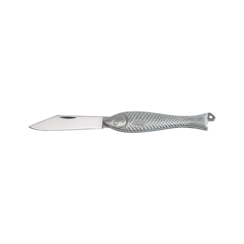 COUTEAU MIKOV POISSON ARGENTÉ 50MM