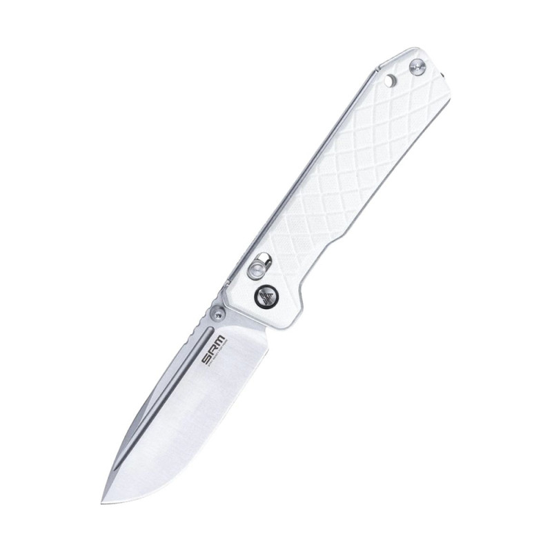 COUTEAU SRM MANCHE G10 BLANC