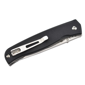 COUTEAU RUIKE P661B MANCHE G10 NOIR LAME DROP POINT