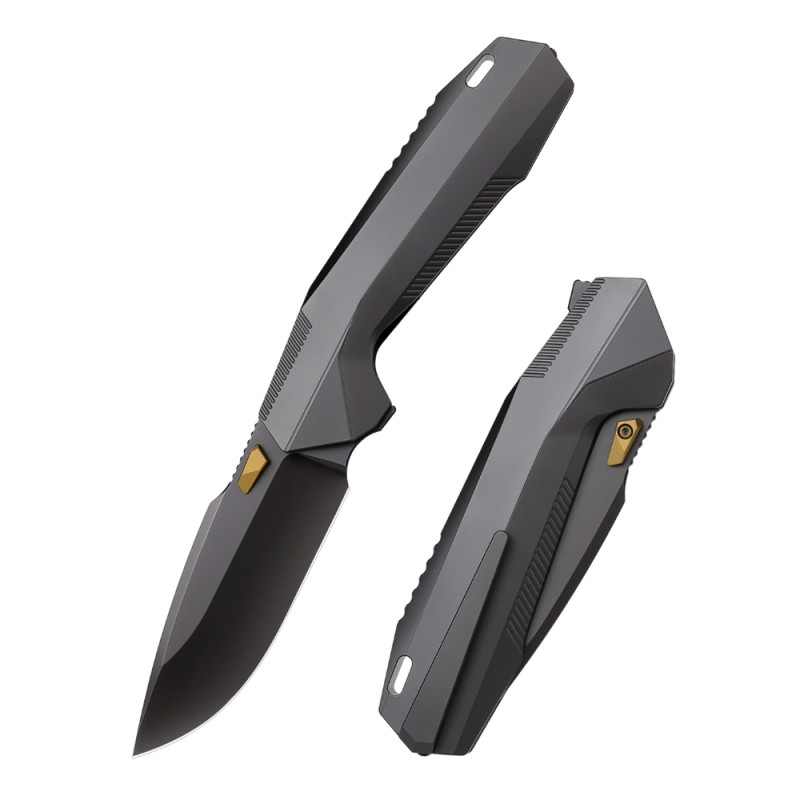 COUTEAU REMETTE TITANE NOIR SANS VIS RTWK1-F