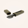 COUVERTS DROITS AKINOD 12H34 ALUMINIUM ROUGE