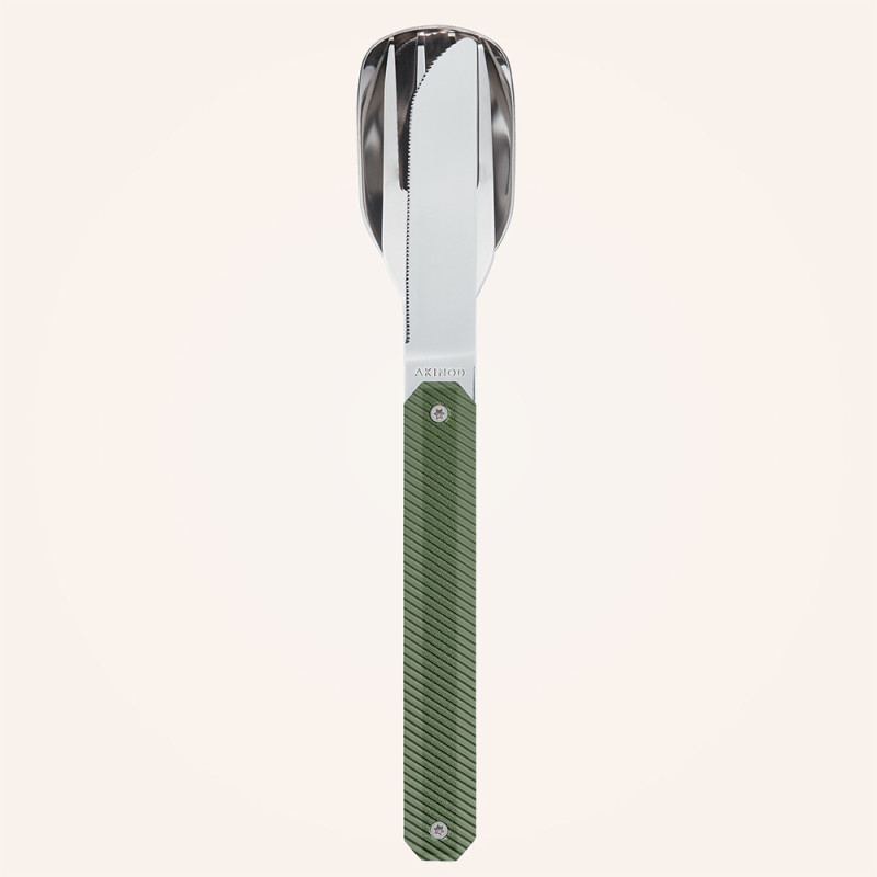 COUVERTS DROITS AKINOD 12H34 ALUMINIUM KAKI