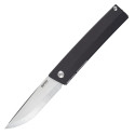 COUTEAU SRM LAME STONEWASH MANCHE NOIR
