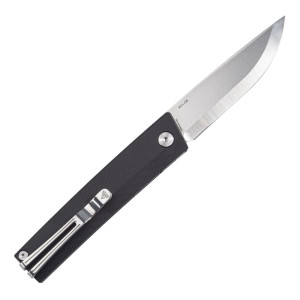 COUTEAU SRM LAME STONEWASH MANCHE NOIR