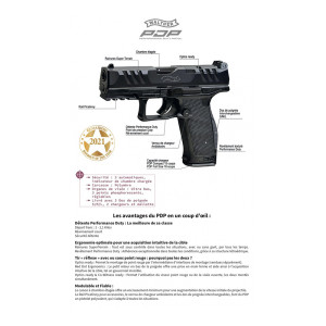 PISTOLET WALTHER PDP PRO SD FULL SIZE 5.1" 9X19 2851725