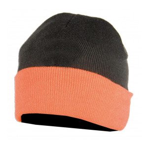 BONNET SOMLYS THINSULATE ORANGE KAKI RÉVERSIBLE