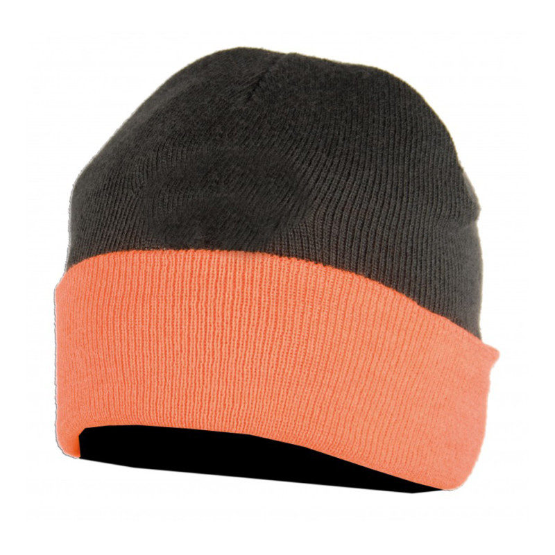 BONNET SOMLYS THINSULATE ORANGE KAKI RÉVERSIBLE