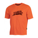 T-SHIRT TREELAND SANGLIER ORANGE