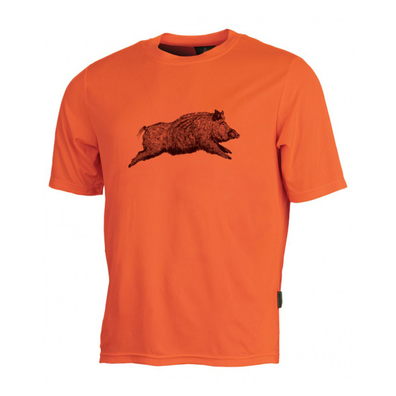 T-SHIRT TREELAND SANGLIER ORANGE