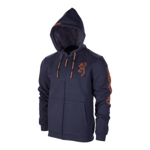SWEAT A CAPUCHE BROWNING SNAPSHOT ZIP BLUE