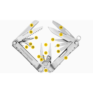 PINCE LEATHERMAN REBAR HEATHERED CRANBERRY