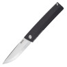 COUTEAU SRM LAME STONEWASH MANCHE NOIR