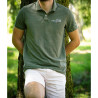 POLO CHASSE TRICOLORE KAKI