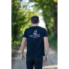 T-SHIRT CHASSE TRICOLORE TÊTE DE CHIEN - NOIR