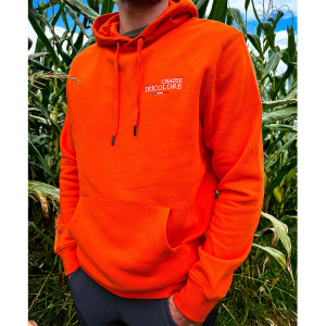 SWEAT CHASSE TRICOLORE ORANGE