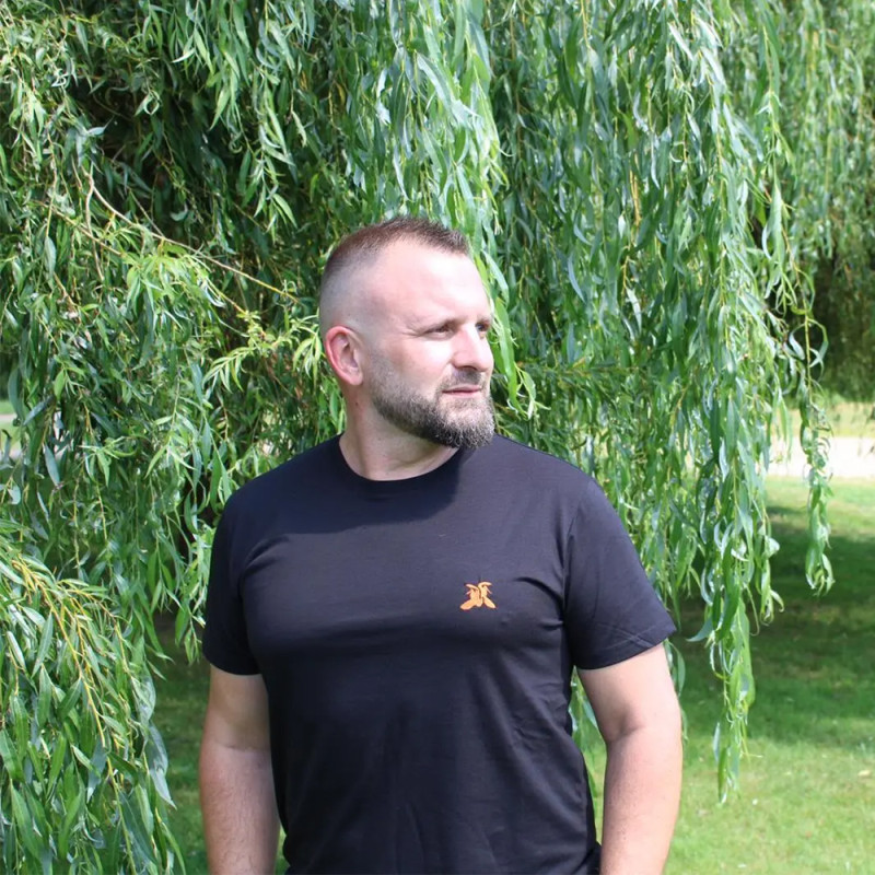 T-SHIRT COL ROND LE PAIRON BÉCASSIER NOIR