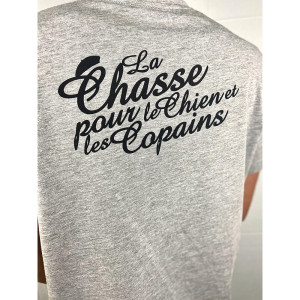 T-SHIRT CHASSE TRICOLORE LES VALEURS TRICOLORE - GRIS