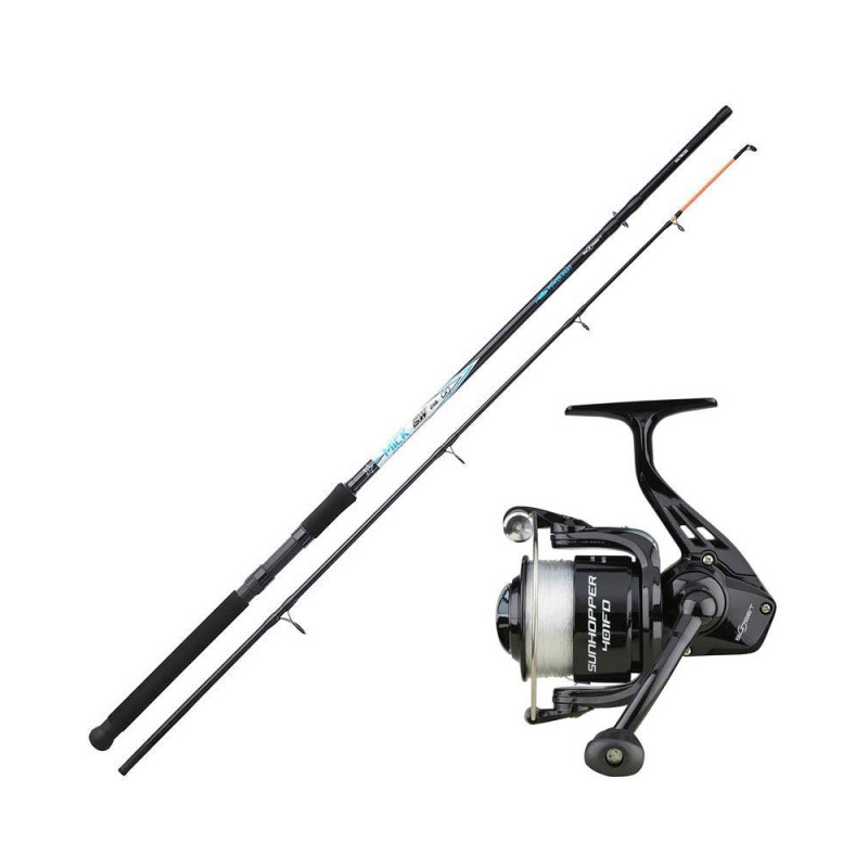 ENSEMBLE SUNSET CANNE MICKY SW + MOULINET SUNHOPPER SWF FD