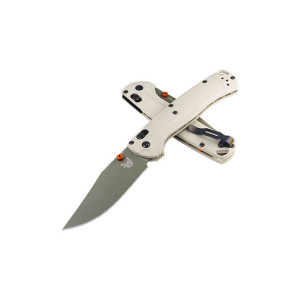 COUTEAU BENCHMADE TAGGEDOUT TAN ET VERT