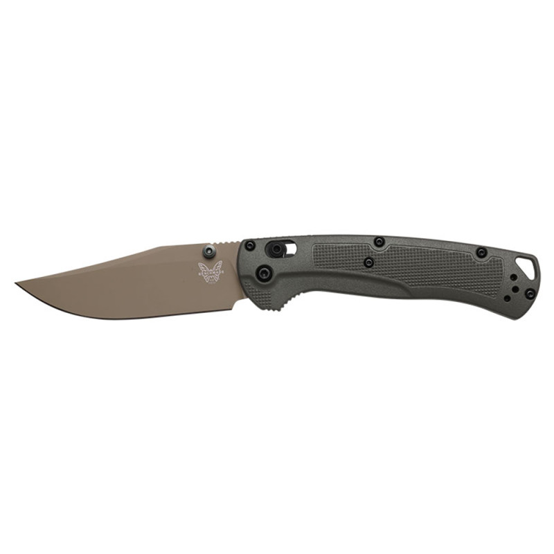 COUTEAU BENCHMADE TAGGEDOUT OLIVE ET TAN