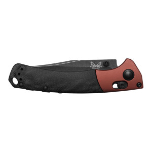 COUTEAU BENCHMADE MINI CROOKED RIVER MICARTA NOIR
