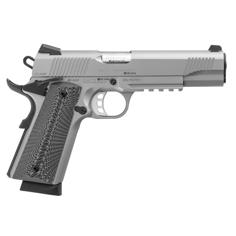 PISTOLET TISAS ZIG PC 1911 INOX 5" 45ACP