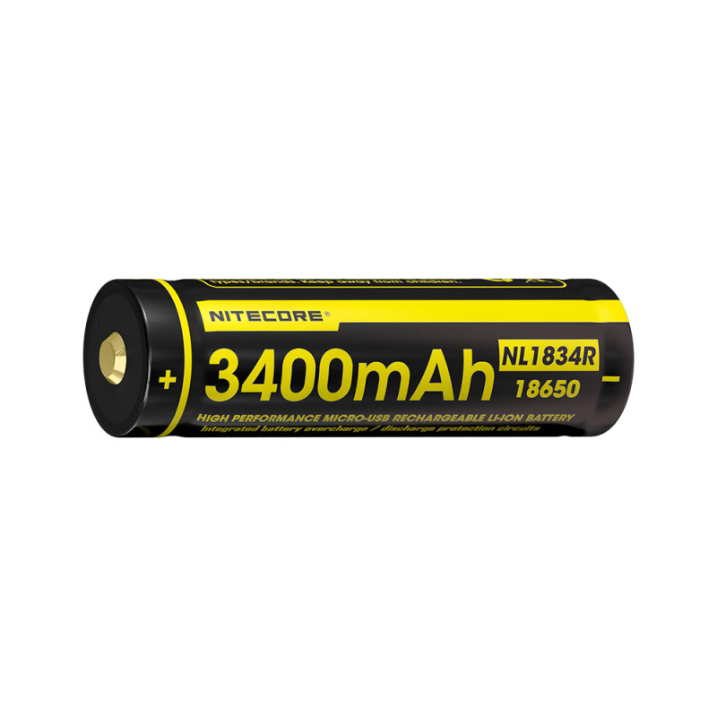 BATTERIE NITECORE ACCUS LI-ION 18650 - 3400MAH