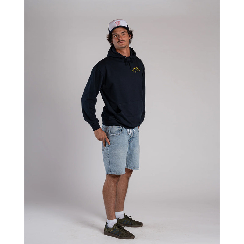 SWEAT A CAPUCHE PLUME ET POIL BLEU BÉCASSE