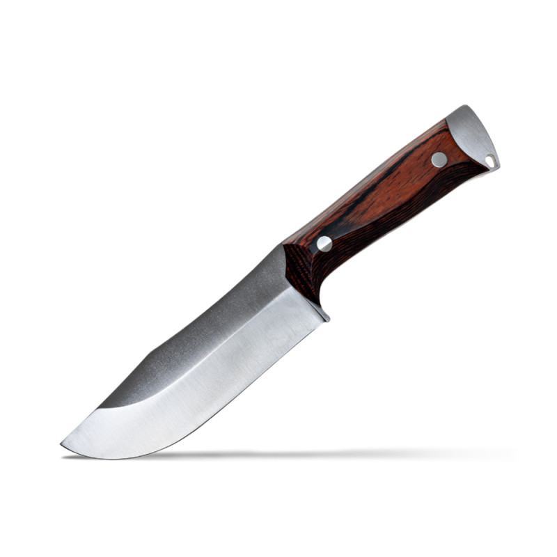 COUTEAU WILDSTEER KODIAK-H PAKKAWOOD COCOBOLO LAME BROSSÉE