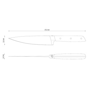 COUTEAU CHEF 32 DUMAS SIGNATURE MICARTA 15CM
